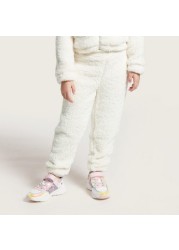 Juniors Textured Hoodie and Jogger Set