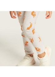 Juniors All-Over Printed Leggings with Elasticated Waistband