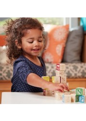 Melissa & Doug Wooden ABC-123 Blocks