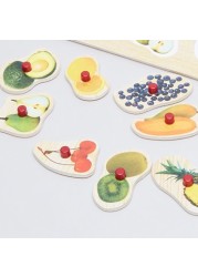 Juniors Fruit Puzzle Board with Knobs