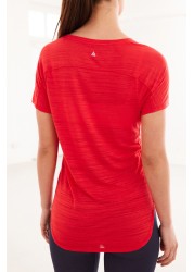 Next Active Sports Short Sleeve V-Neck Top Regular