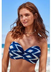 Shape and Tummy Control Bikini Top Padded Bandeau Top