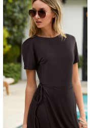 Wrap Summer T-Shirt Dress Regular