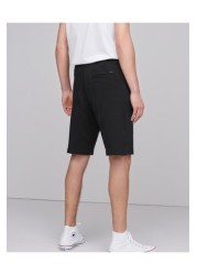 Zip Pocket Jersey Shorts Straight Fit