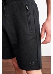 Zip Pocket Jersey Shorts Straight Fit