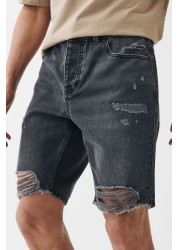 Denim Shorts Straight Fit