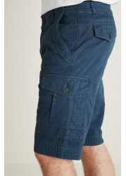 Premium Laundered Cargo Shorts Longer Length