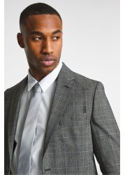 Jacamo Grey Classic Check Wool Bend Suit Jacket