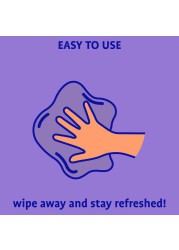 Originally Yellow Hand & Face Wipes Pack (Natural Lavender, 20 Wipes)