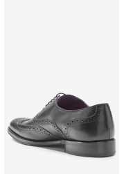 Signature Italian Leather Wing Cap Brogues