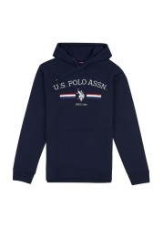 U.S. Polo Assn. Blue Stripe Rider Overhead Hoodie