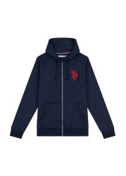 U.S. Polo Assn. Blue Player 3 Zip Through Hoodie