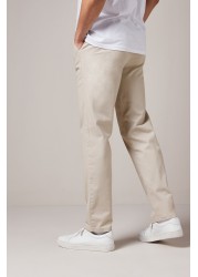 Stretch Chino Trousers Straight Fit