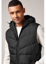 Shower Resistant Longline Puffer Gilet