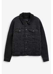 Borg Collar Denim Jacket