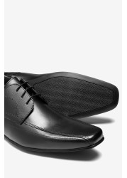 Leather Panel Lace-Up Shoes Regular Fit