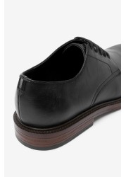 Contrast Sole Derby Shoes