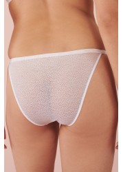 Logo Mesh Knickers 2 Pack Tanga