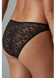 Lace Knickers 4 Pack High Leg