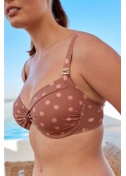 Shape and Tummy Control Bikini Top Padded Underwired Top