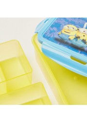 Simba Minion Print Lunch Box with Clip Lock Lid