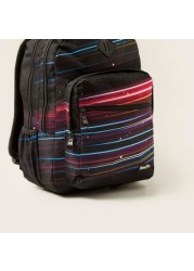 Toretto Printed Backpack with Pencil Case - 14 inches