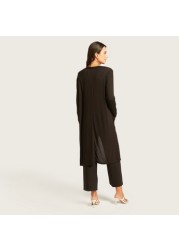 Love Mum Maternity Longline Cardigan with Pockets