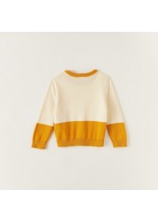 Juniors Colourblock Pullover with Long Sleeves