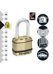 Master Lock Laminated Steel Heavy Duty Padlock W/Keys (8.6 x 4.5 x 2.2 cm)