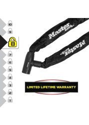 Master Lock Hardened Steel Bike Chain Lock W/Keys (90 x 0.8 cm)