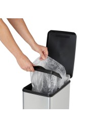 Cooke & Lewis Lantana Plastic Pedal Bin (40 L, 420 x 248 x 606 mm)