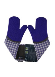 Zeal Gingham Double Oven Gloves