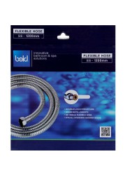 Bold Stainless Steel Flexible Shower Hose (120 cm, Silver)