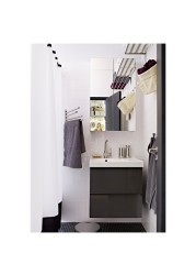 GODMORGON Mirror cabinet with 2 doors