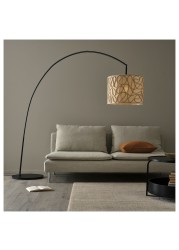 VINGMAST / SKAFTET Floor lamp, arched