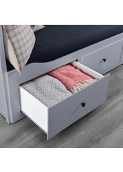 HEMNES هيكل سرير نهاري مع 3 أدراج