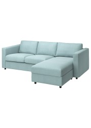 VIMLE Cover 3-seat sofa w chaise longue