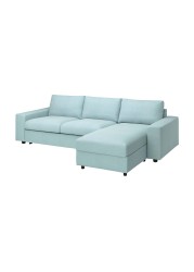 VIMLE Cover 3-seat sofa-bed w chaise lng