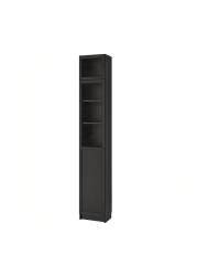 BILLY / OXBERG Bookcase w hght ext ut/pnl/glss drs