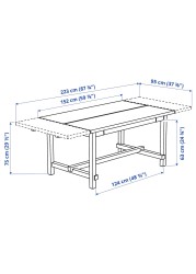 NORDVIKEN / BERGMUND Table and 4 chairs