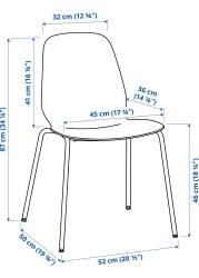 TORSBY / LEIFARNE Table and 4 chairs