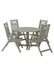 BONDHOLMEN Table+4 reclining chairs, outdoor