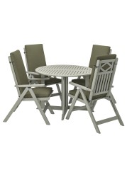 BONDHOLMEN Table+4 reclining chairs, outdoor