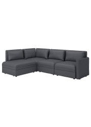 VALLENTUNA Modular corner sofa 3-seat+sofa-bed