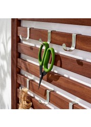 ÄPPLARÖ Bench with wall panel, outdoor