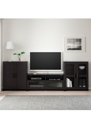 BRIMNES TV storage combination/glass doors