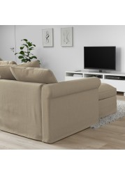 GRÖNLID Crnr sofa-bed, 5-seat w chaise lng