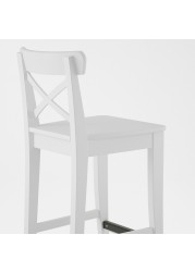 INGOLF Bar stool with backrest