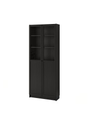 BILLY Bookcase with panel/glass doors