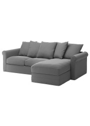 GRÖNLID 3-seat sofa with chaise longue